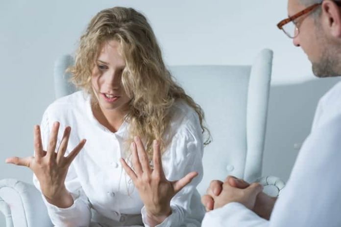 woman talking to a doctor