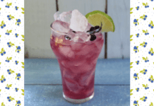 Add Fizz to Your Day with Our Blueberry Lime Soda