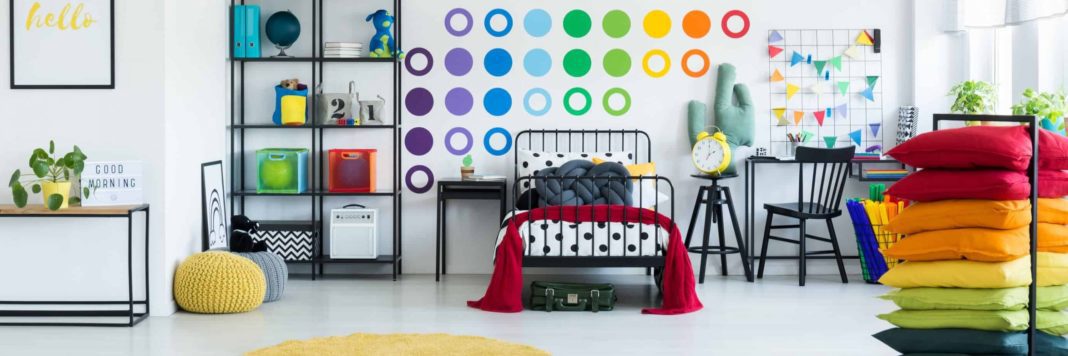 colorful childrens bedroom