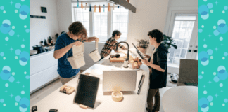Basic Life Skills Kids Should Learn Before Reaching Their Teens Three teenage boys cleaning in the kitchen